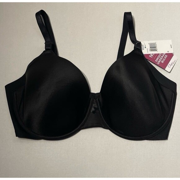Olga No Side Effects Underwire Contour Bra GB0561A Rich Black Size 40DD New - Picture 4 of 7